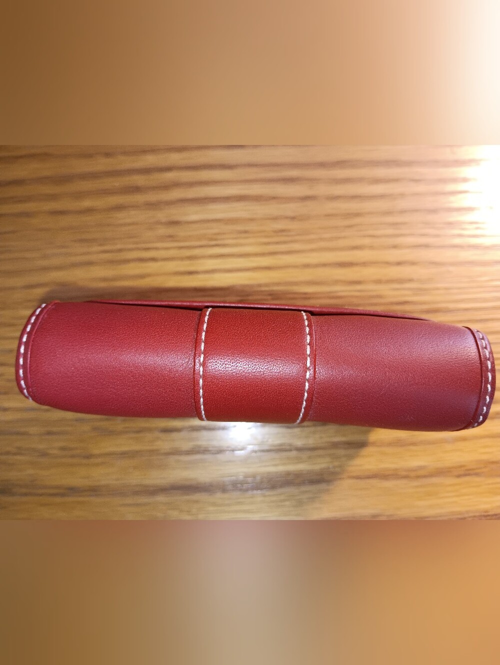 Coach Cherry Red Leather Bifold Card Wallet Zip Coin Section. New. 99. Retail - Picture 5 of 9